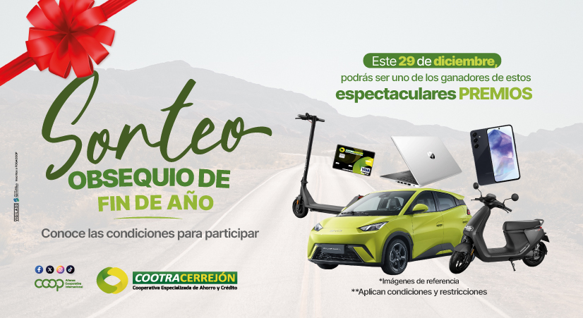 Sorteo obsequio fin de año Cootracerrejón