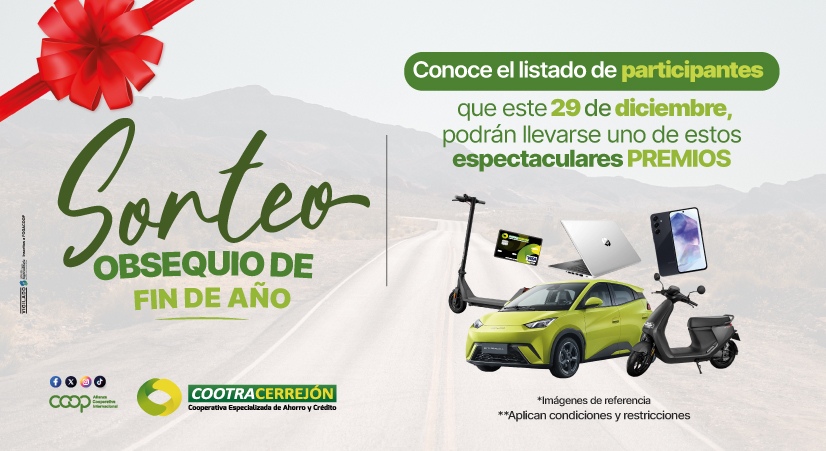 Conoce el listado de participantes del Sorteo de Fin de Año