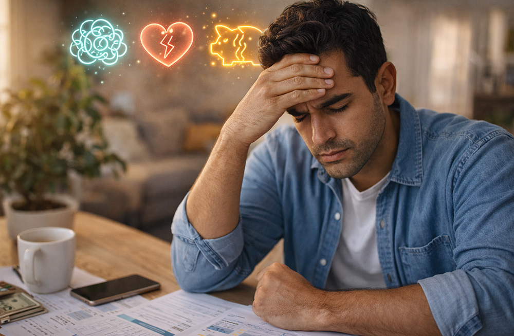 Conoce el impacto del estrés financiero en tu salud mental