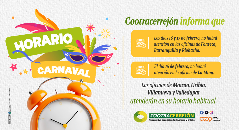 Horario de Carnaval