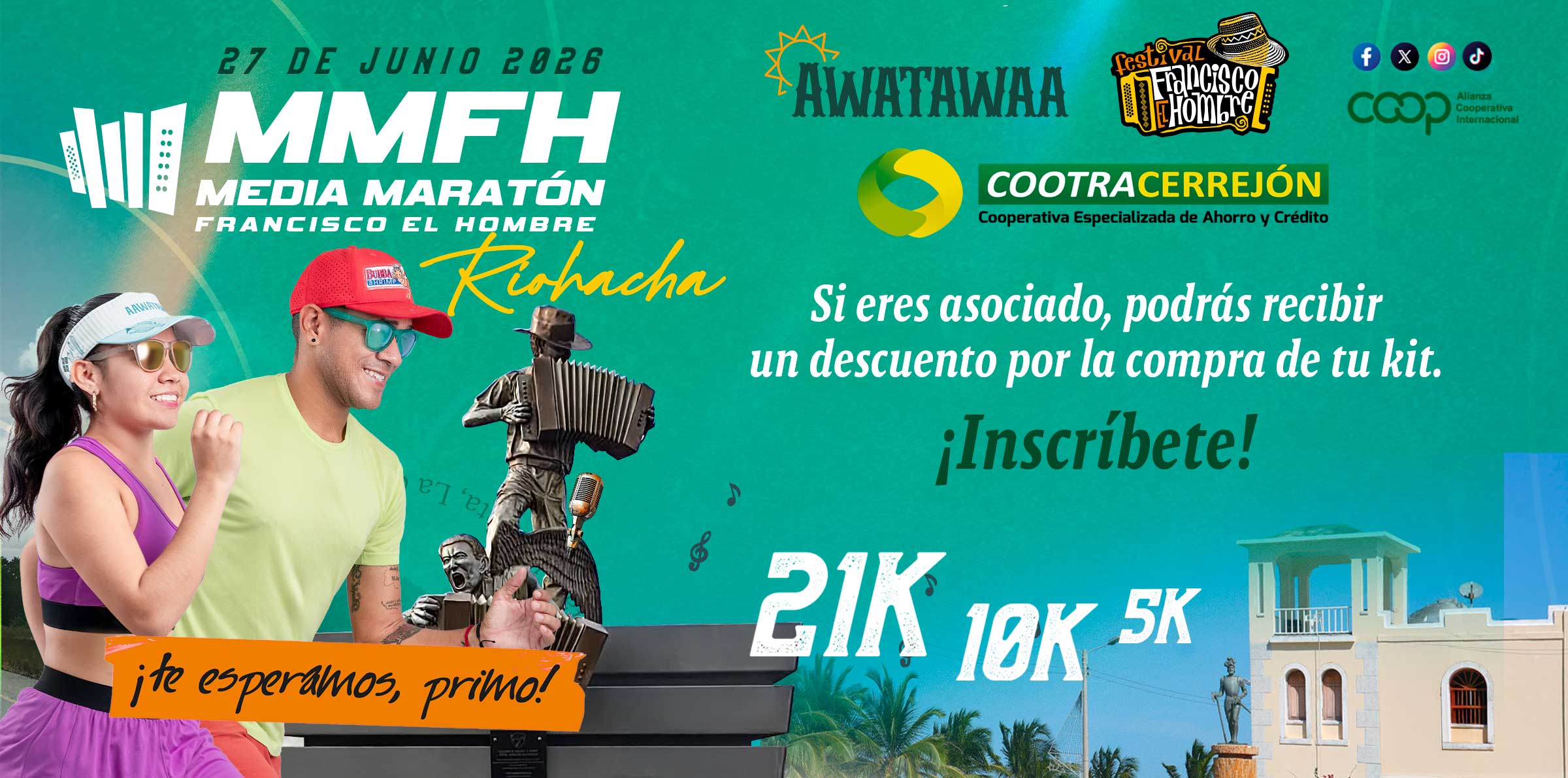 ¿Cómo obtener tu descuento para la Media Maratón Francisco el Hombre?
