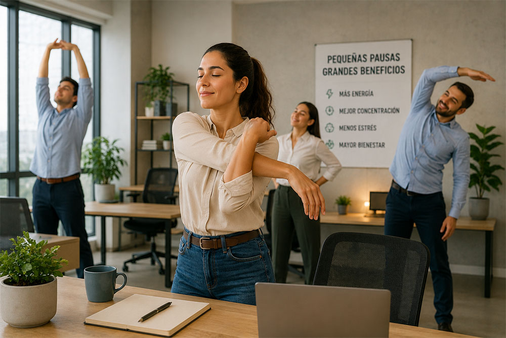El poder de las pausas activas en la jornada laboral