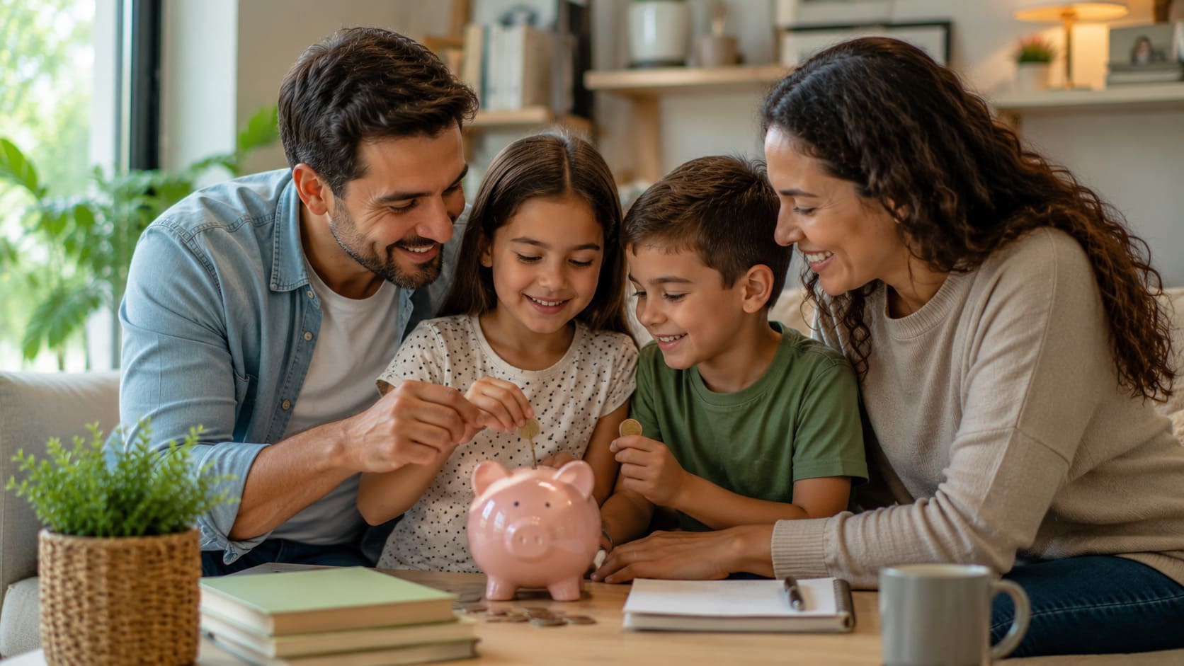 Cómo enseñar a tus hijos el valor del dinero desde casa